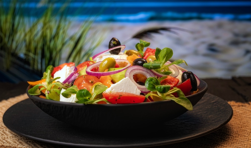 Frische Zutaten im Griechischem Restaurant